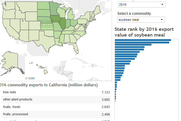 thumbnail Annual State Agricultural Exports Interactive Chart