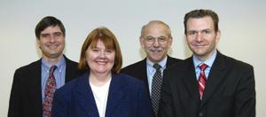 Fred Kuchler, Janet Perry, Stan Daberkow, and Dean Jolliffe