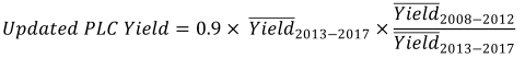 PLC Payment Yield Equation PLC Payment Yield Equation