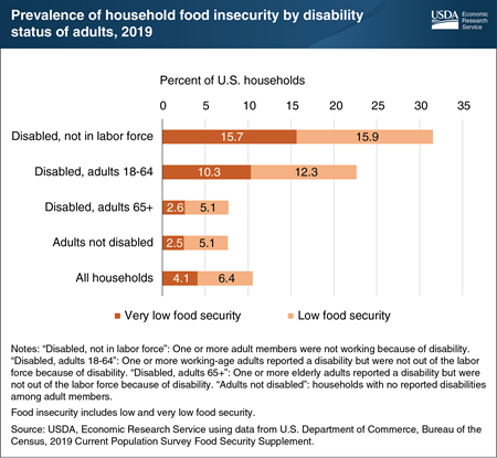 Disabilities remain a strong risk factor for food insecurity