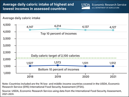 World’s most vulnerable populations consumed fewer calories a day during pandemic