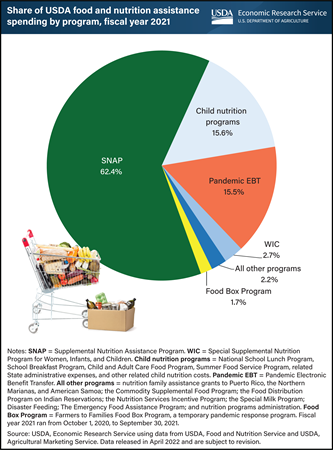 Temporary programs made up 17 percent of Federal food and nutrition assistance spending in FY 2021