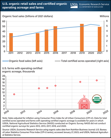 Strong growth in organic market slowed in 2021