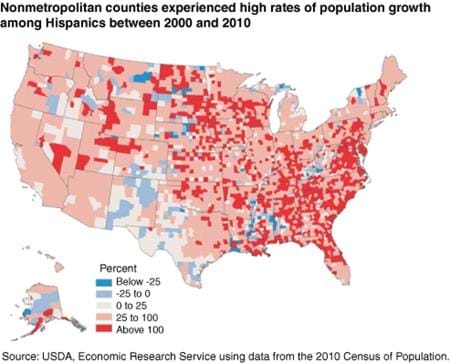 Hispanics contribute to increasing diversity in rural America