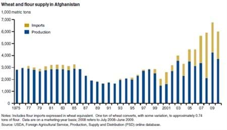 Wheat and flour supply in Afghanistan