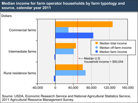 Farm household income is diverse in sources and levels