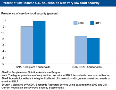 Inflation-adjusted value of SNAP benefits declined; food insecurity increased from 2009-11