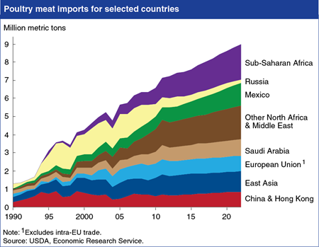 Strong projected growth in global poultry meat imports