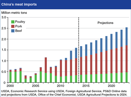 Continued growth projected in China's meat imports