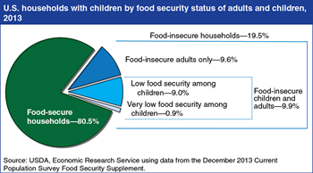 One in five U.S. households with children were food-insecure at some time in 2013