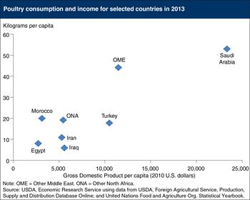 Poultry consumption grows with income in the Middle East and North Africa