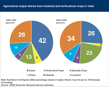 Agricultural production in India shifting to high-value outputs