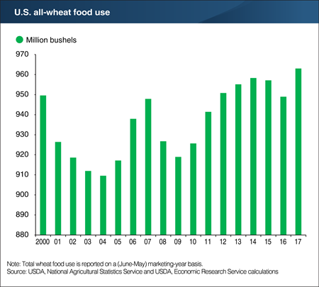 All-wheat food use is growing, lifts per capita utilization