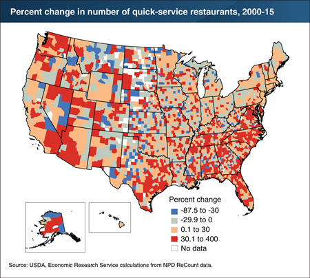 As quick-service restaurants proliferate, growth patterns mirror rural-urban migration trends