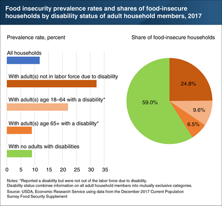 Disability status can influence the risk of experiencing food insecurity
