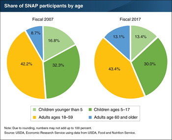 Older adults make up more of the SNAP caseload than a decade ago