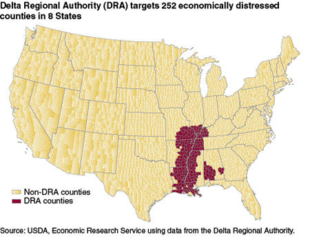 Delta Regional Authority (DRA) targets 252 economically distressed counties in 8 States
