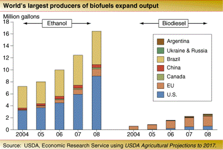 World's largest producers of biofuels expand output
