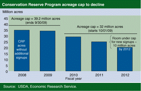 Conservation Reserve Program acreage cap to decline