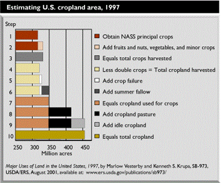 Estimating U.S. cropland area, 1997
