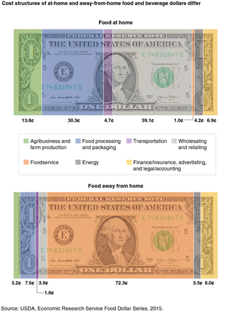 Dollar bills illustration