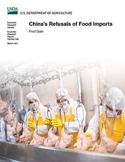 This is the cover image of the China's Refusals of Food Imports report.