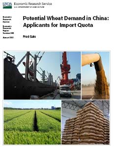 This is the cover image for the Potential Wheat Demand in China: Applicants for Import Quota report.
