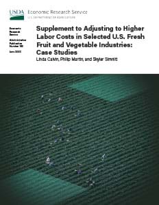 This is the cover image for the Supplement to Adjusting to Higher Labor Costs in Selected U.S. Fresh Fruit and Vegetable Industries: Case Studies report.
