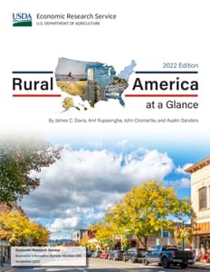 This is the cover image for the Rural America at a Glance: 2022 Edition report.