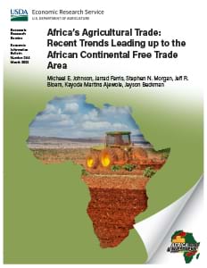 This is the cover image for the Africa’s Agricultural Trade: Recent Trends Leading up to the African Continental Free Trade Area report.