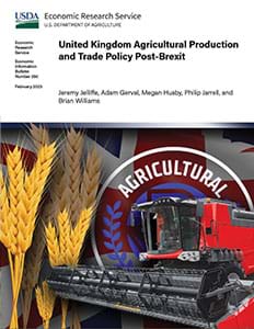 This is the cover image for the United Kingdom Agricultural Production and Trade Policy Post-Brexit report.