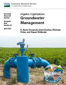 This is the cover image for the Irrigation Organizations: Groundwater Management report.