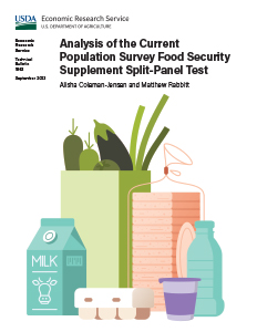 This is the cover image for the Analysis of the Current Population Survey Food Security Supplement Split-Panel Test report.